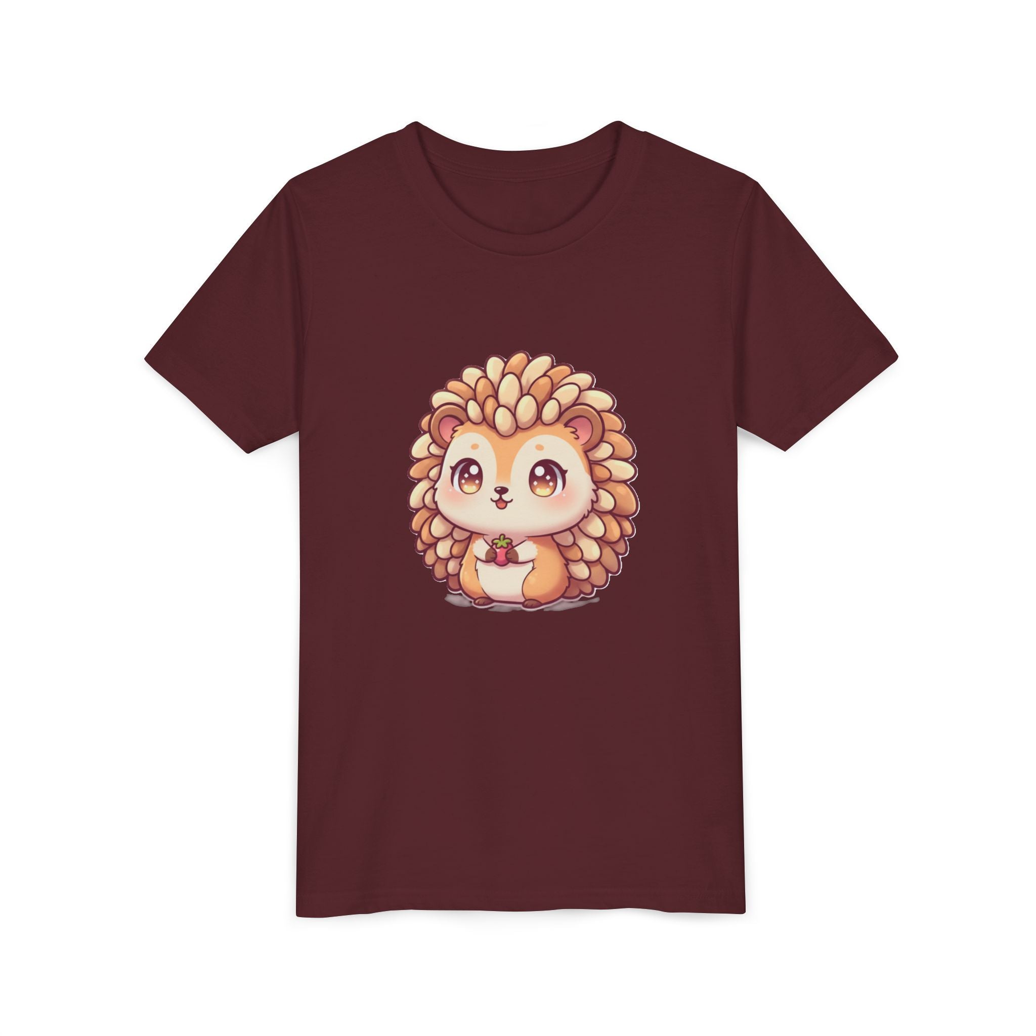 Cute Hedgehog Youth Tee — Adorable Cartoon Woodland Animal Kids Shirt