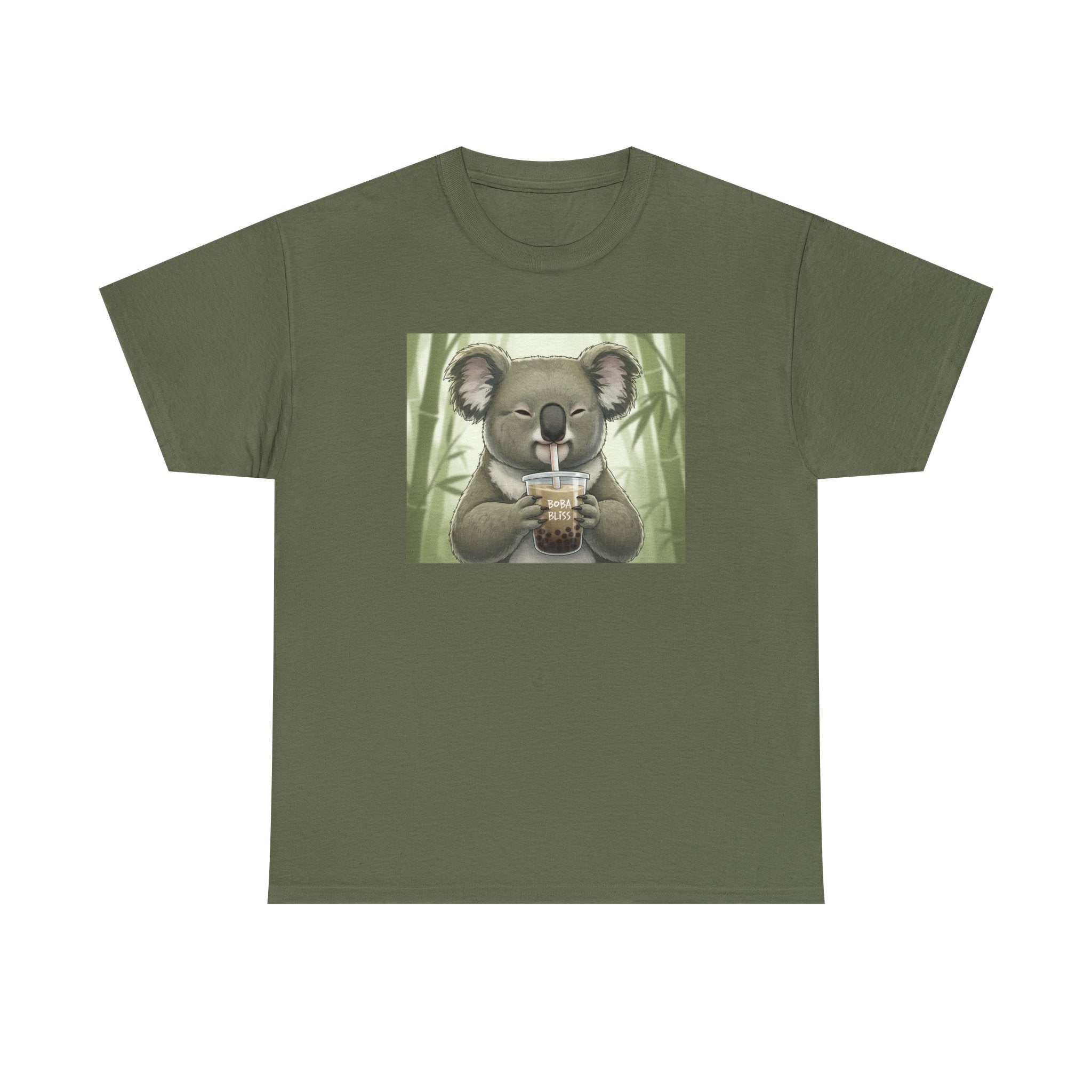 Koala Bubble Tea T‑Shirt — Cute Koala Drinking Boba Graphic Tee - Adult