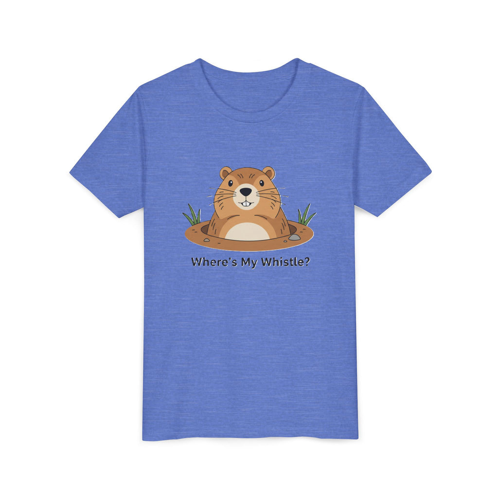 Groundhog Day Kid’s Tee — "Where's My Whistle?" Groundhog Graphic Youth T-Shirt