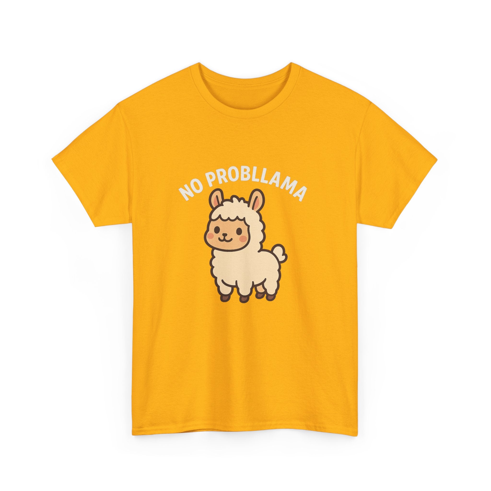 T‑Shirt — Cute “No Probllama” Llama Graphic Tee - Adult