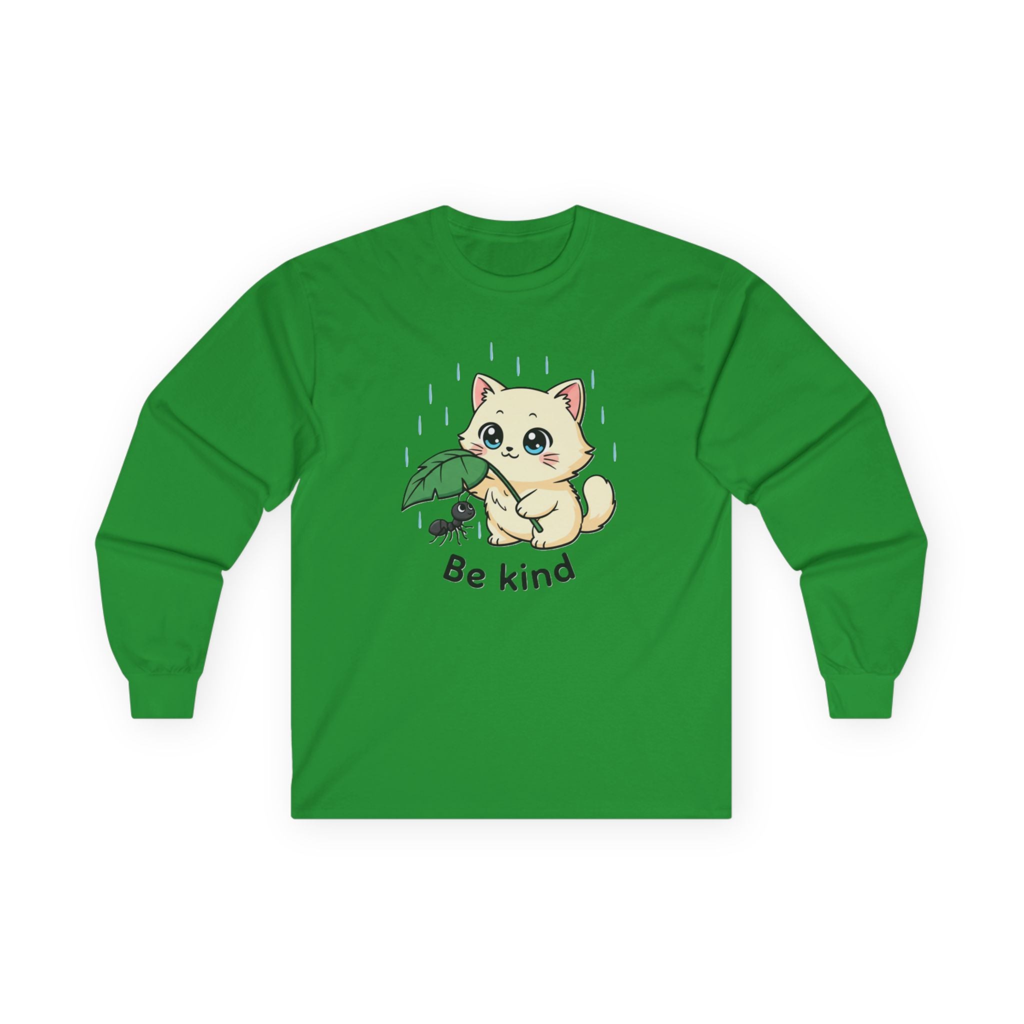 Be Kind Cat and Ant Long Sleeve Tee - Adult