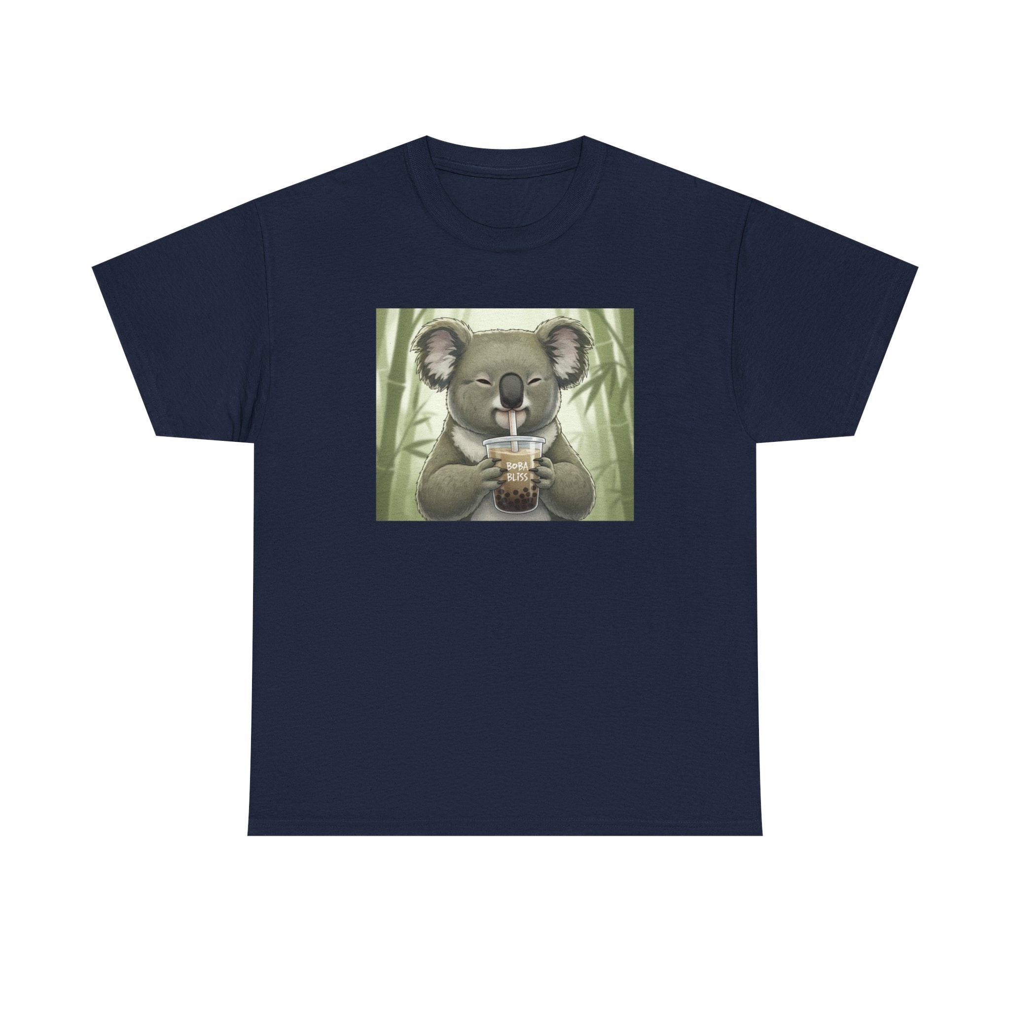 Koala Bubble Tea T‑Shirt — Cute Koala Drinking Boba Graphic Tee - Adult