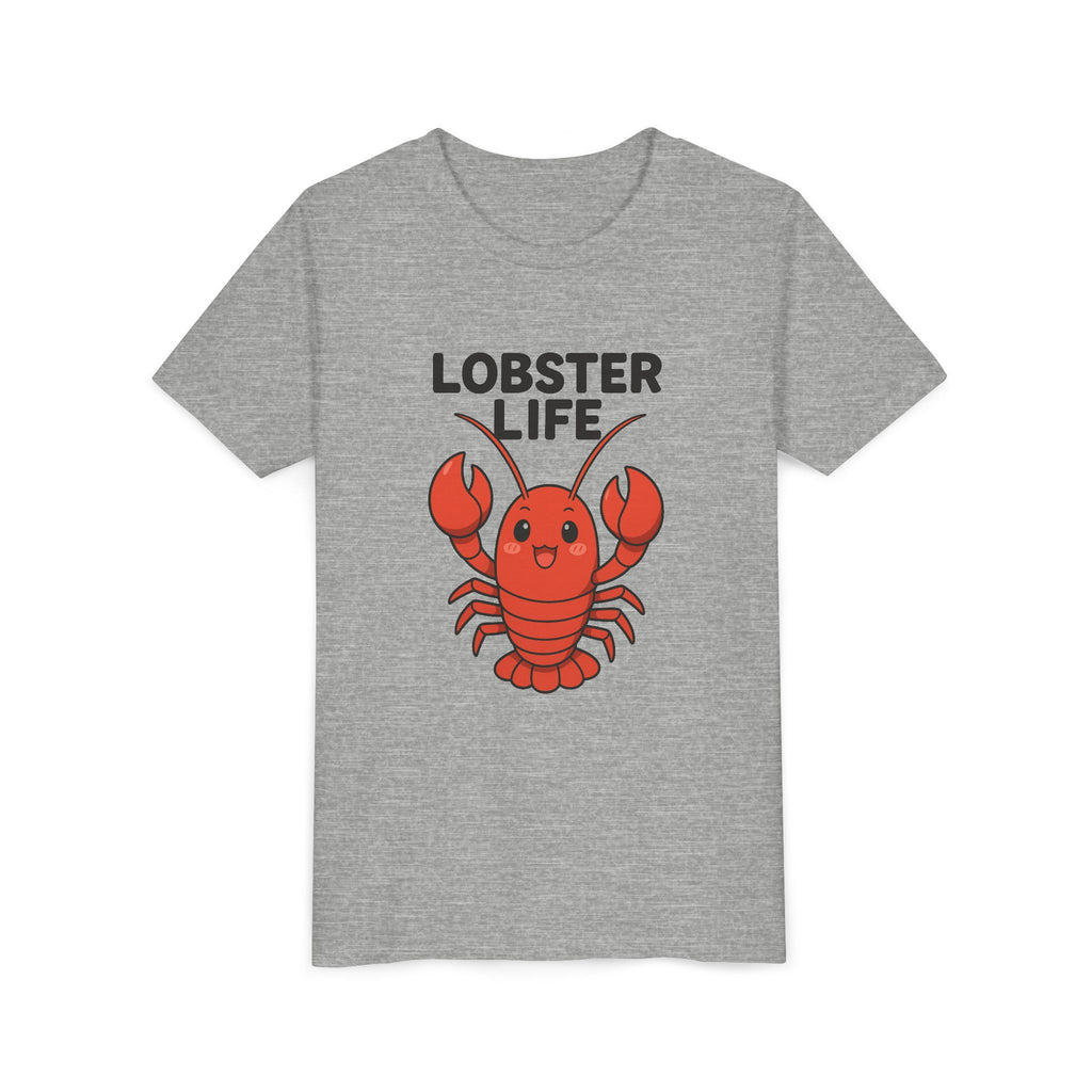 Youth Tee — Cute "Lobster Life" Kids T-Shirt (Summer Beach Shirt)