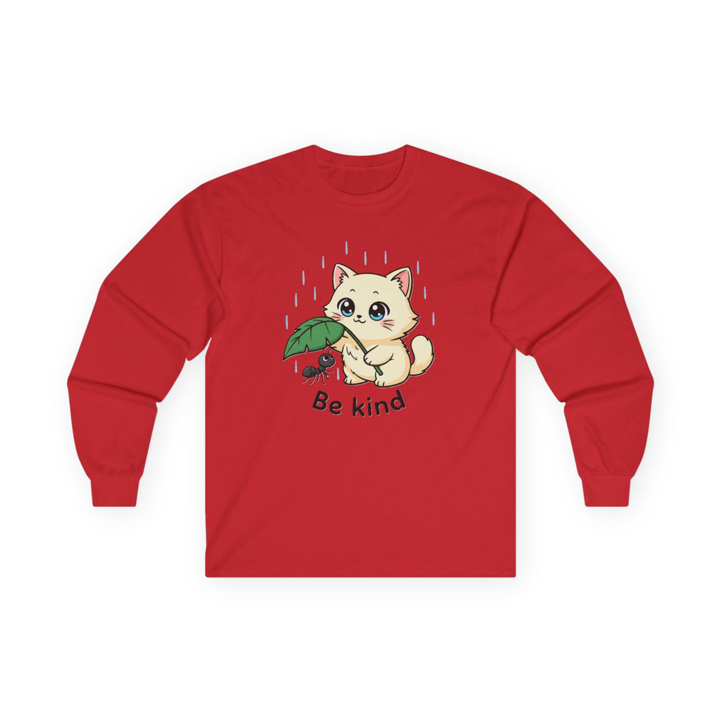 Be Kind Cat and Ant Long Sleeve Tee - Adult