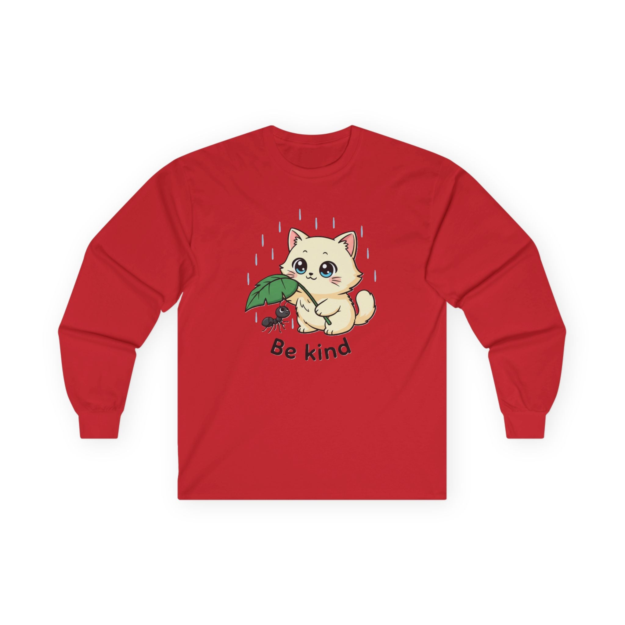 Be Kind Cat and Ant Long Sleeve Tee - Adult
