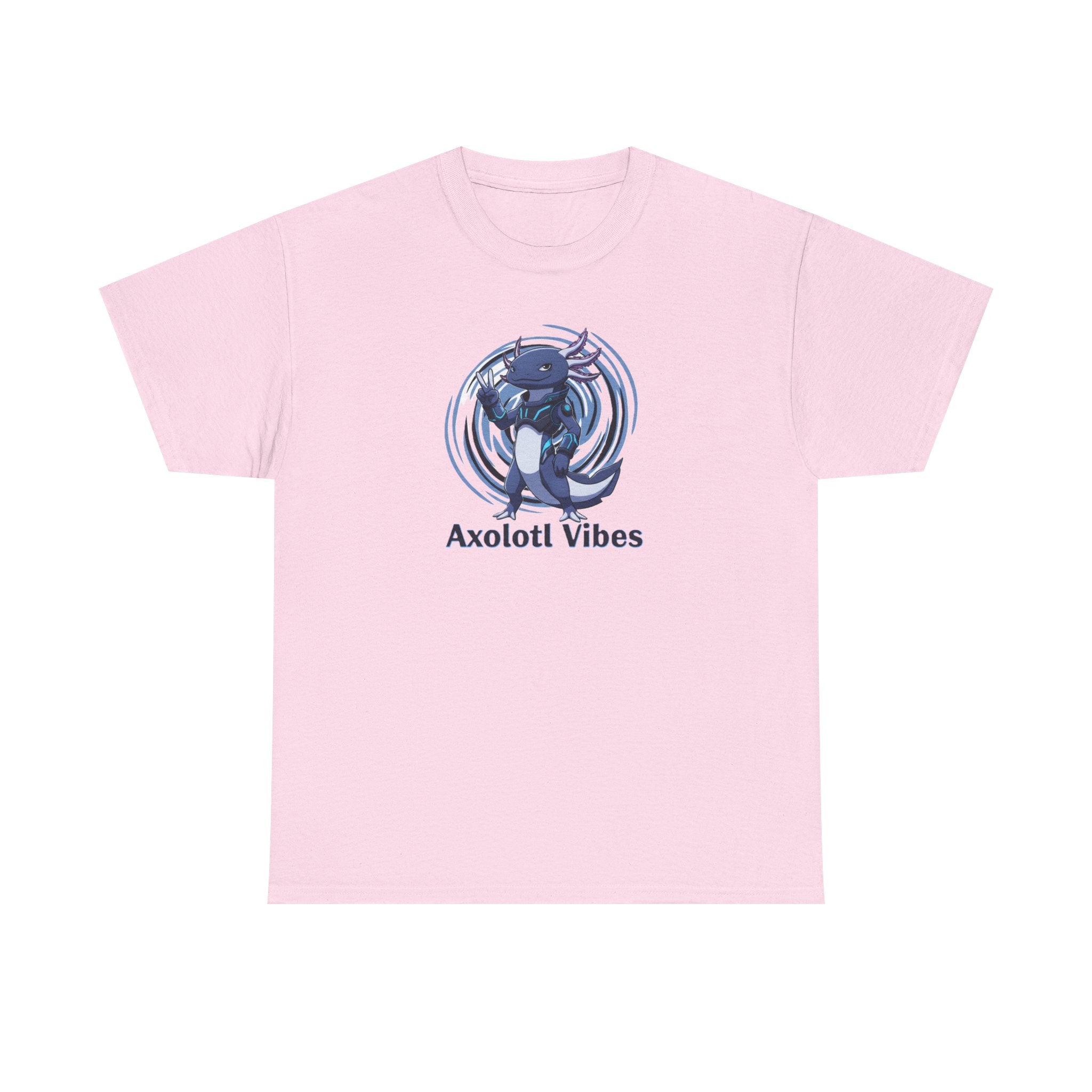 Axolotl Vibes T-Shirt — Cool Blue Axolotl Graphic Tee - Adult