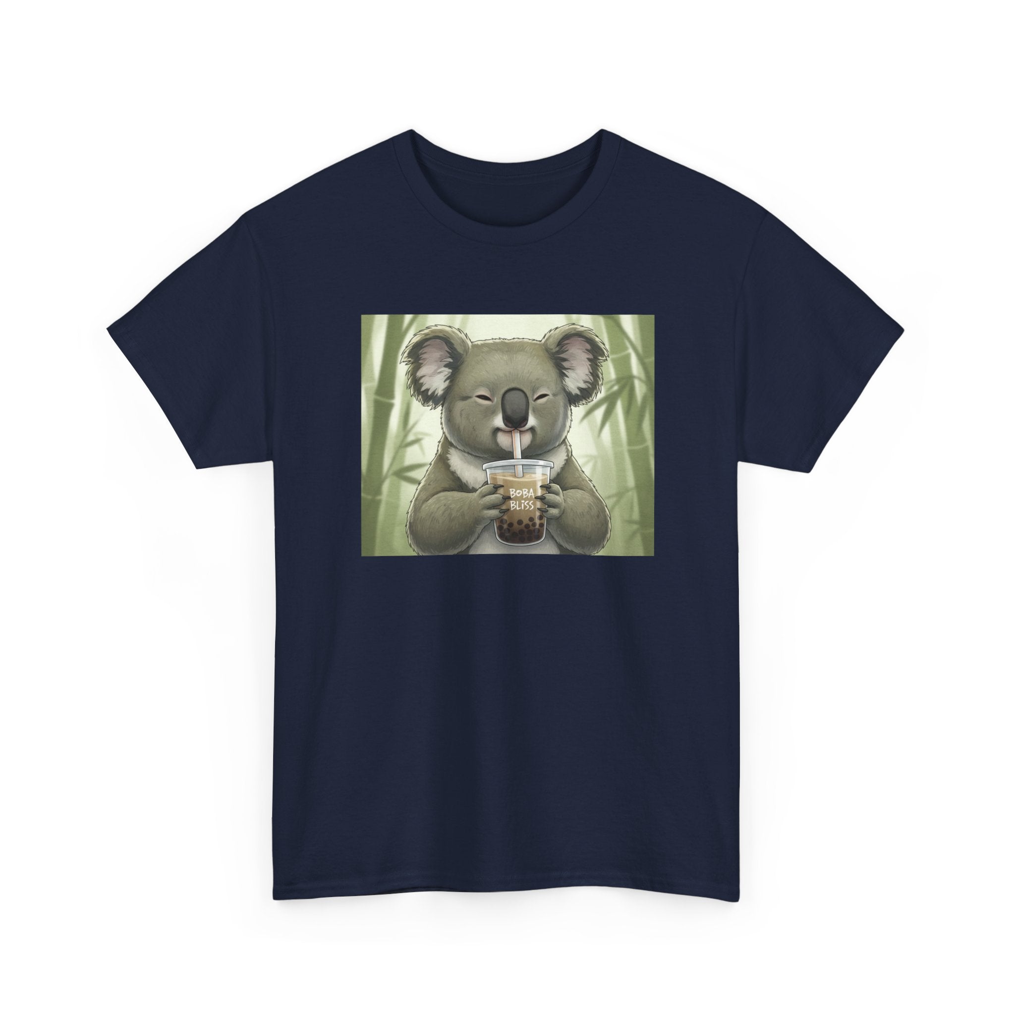 Koala Bubble Tea T‑Shirt — Cute Koala Drinking Boba Graphic Tee - Adult