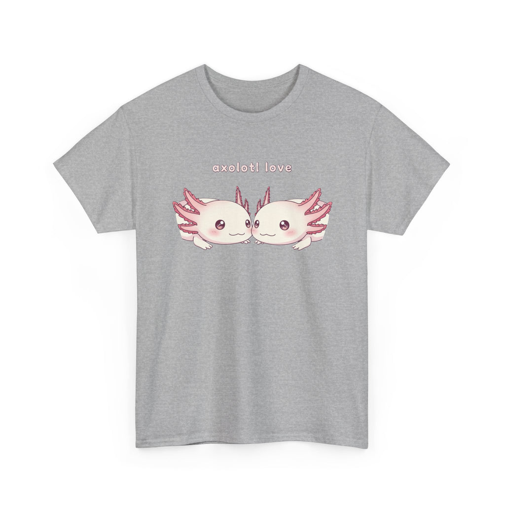 Axolotl Love T-Shirt — Cute Kissing Axolotls Graphic Tee - Adult