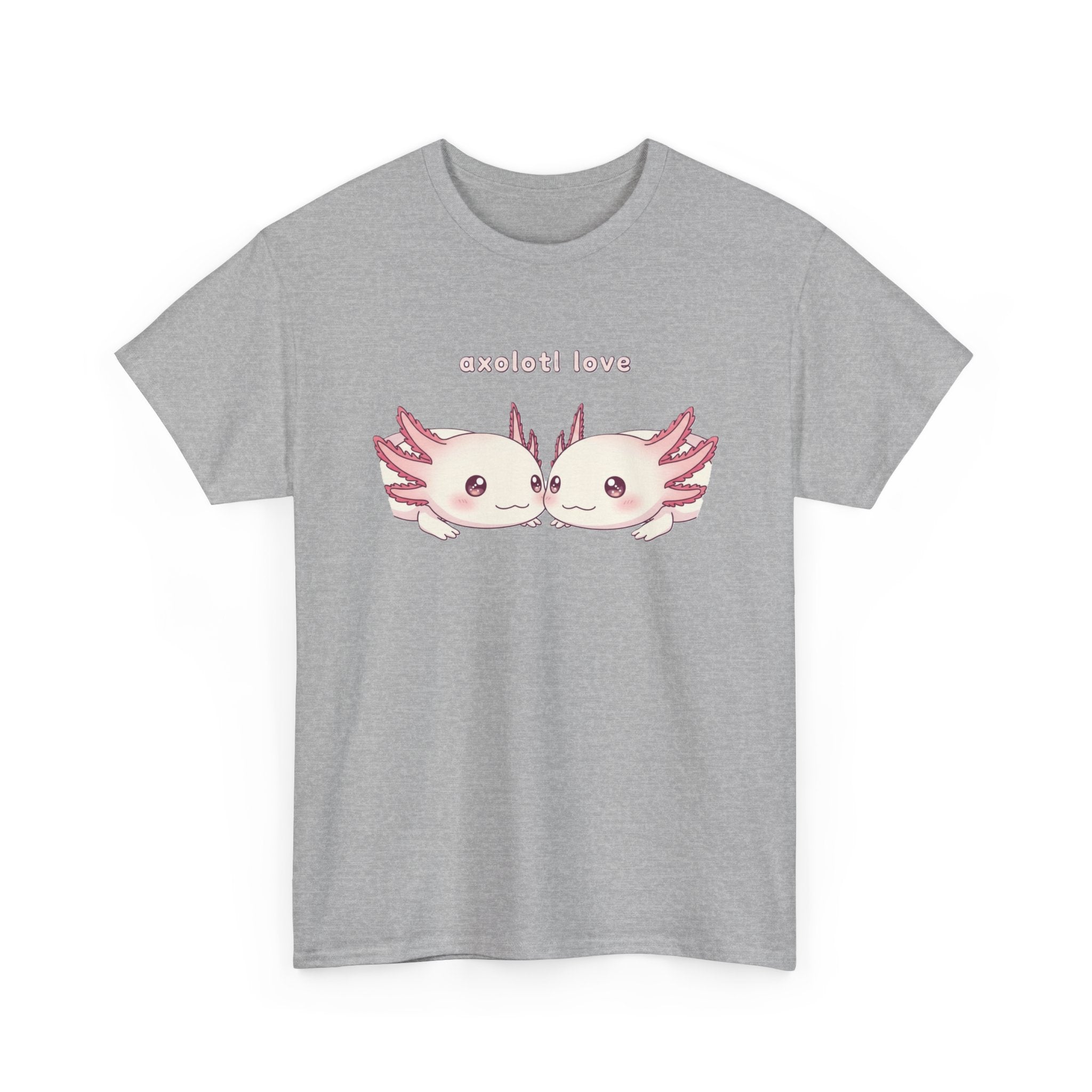 Axolotl Love T-Shirt — Cute Kissing Axolotls Graphic Tee - Adult