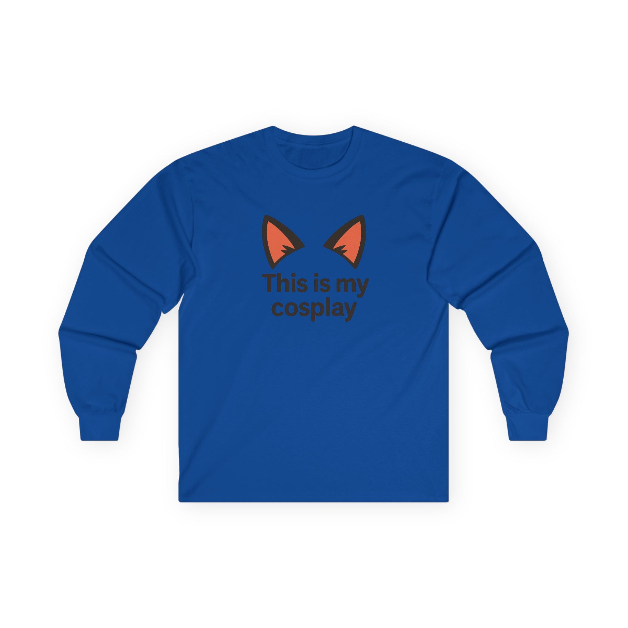 This Is My Cosplay Long Sleeve Tee — Cute Cat Ear Costume Shirt - Adult