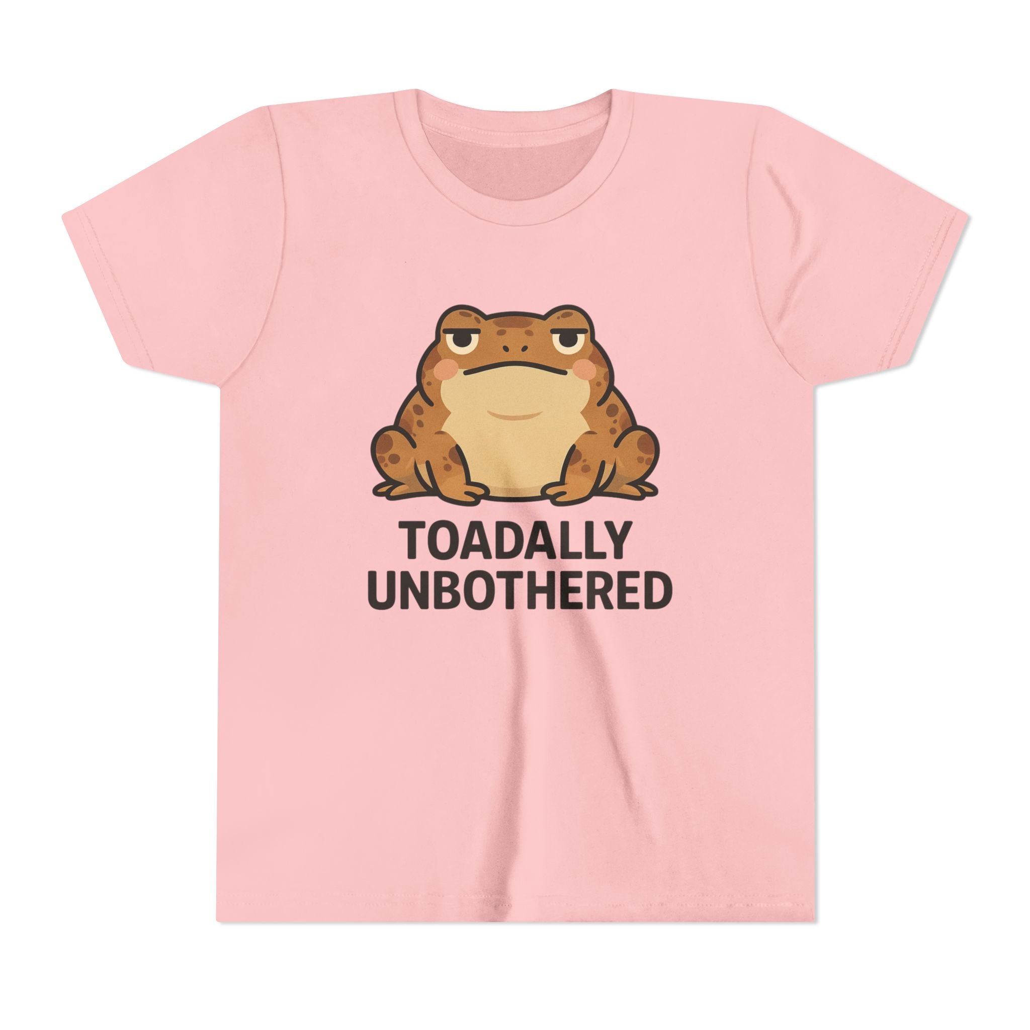 Youth Tee — 'Toadally Unbothered' Cute Frog Graphic Shirt for Kids