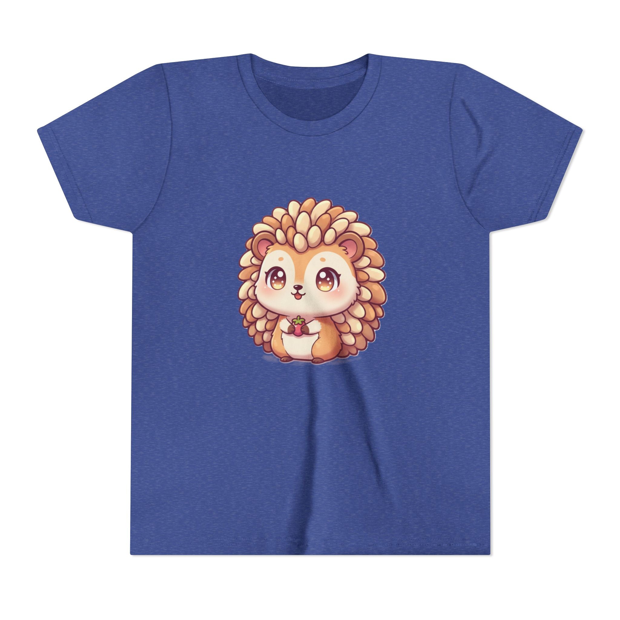 Cute Hedgehog Youth Tee — Adorable Cartoon Woodland Animal Kids Shirt