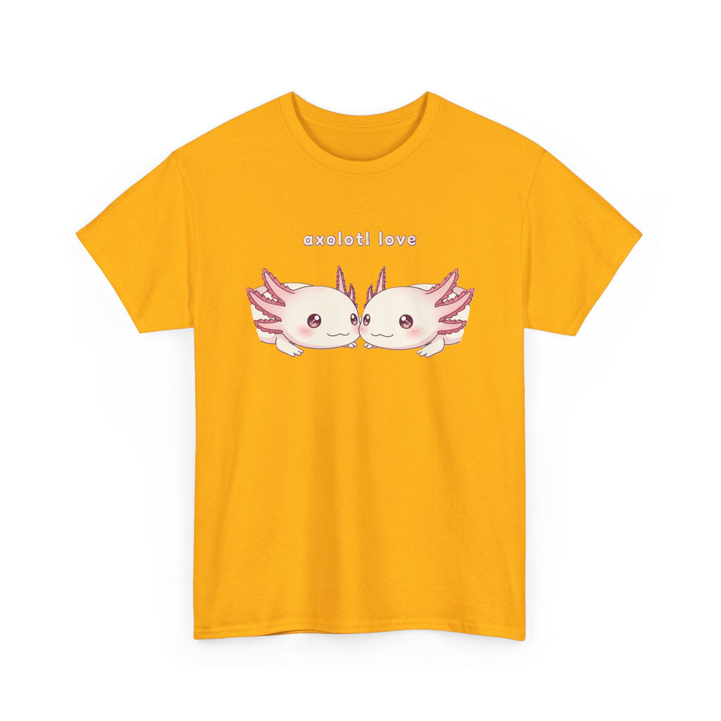 Axolotl Love T-Shirt — Cute Kissing Axolotls Graphic Tee - Adult