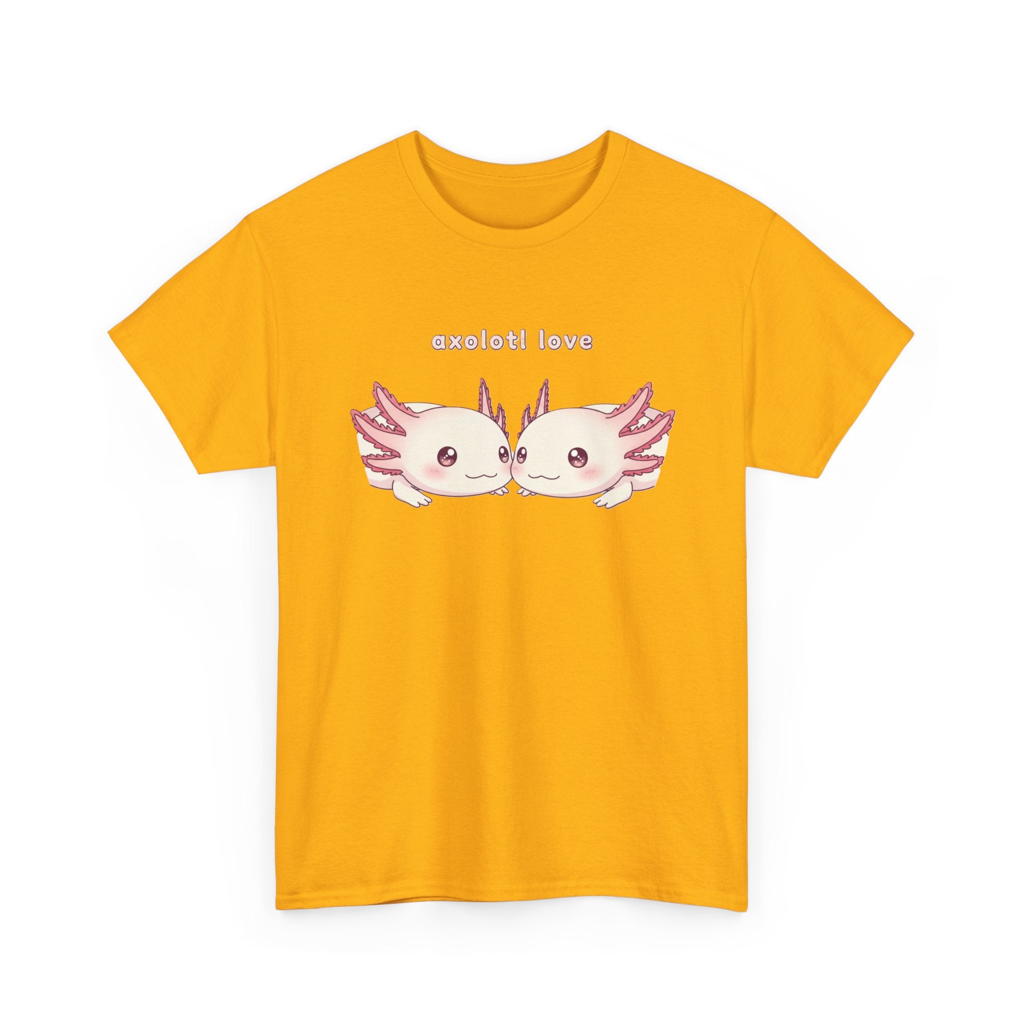 Axolotl Love T-Shirt — Cute Kissing Axolotls Graphic Tee - Adult