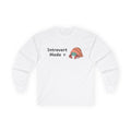 Introvert Mode Hermit Crab Long Sleeve Tee — Cute Hermit Crab Graphic - Adult