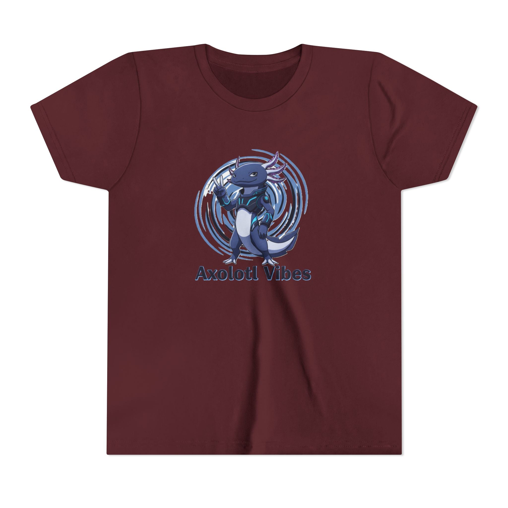 Youth Tee - 'Axolotl Vibes' Cute Axolotl Salamander Graphic Shirt - Kids