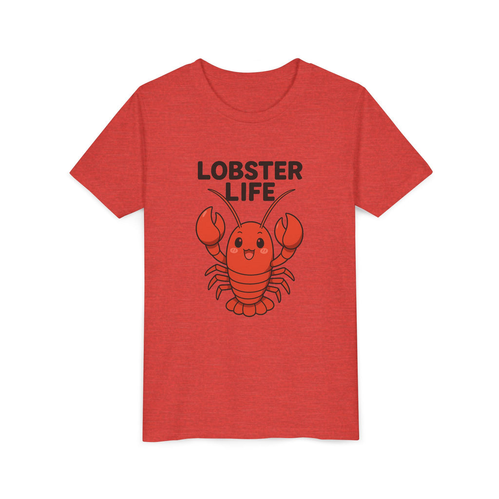 Youth Tee — Cute "Lobster Life" Kids T-Shirt (Summer Beach Shirt)