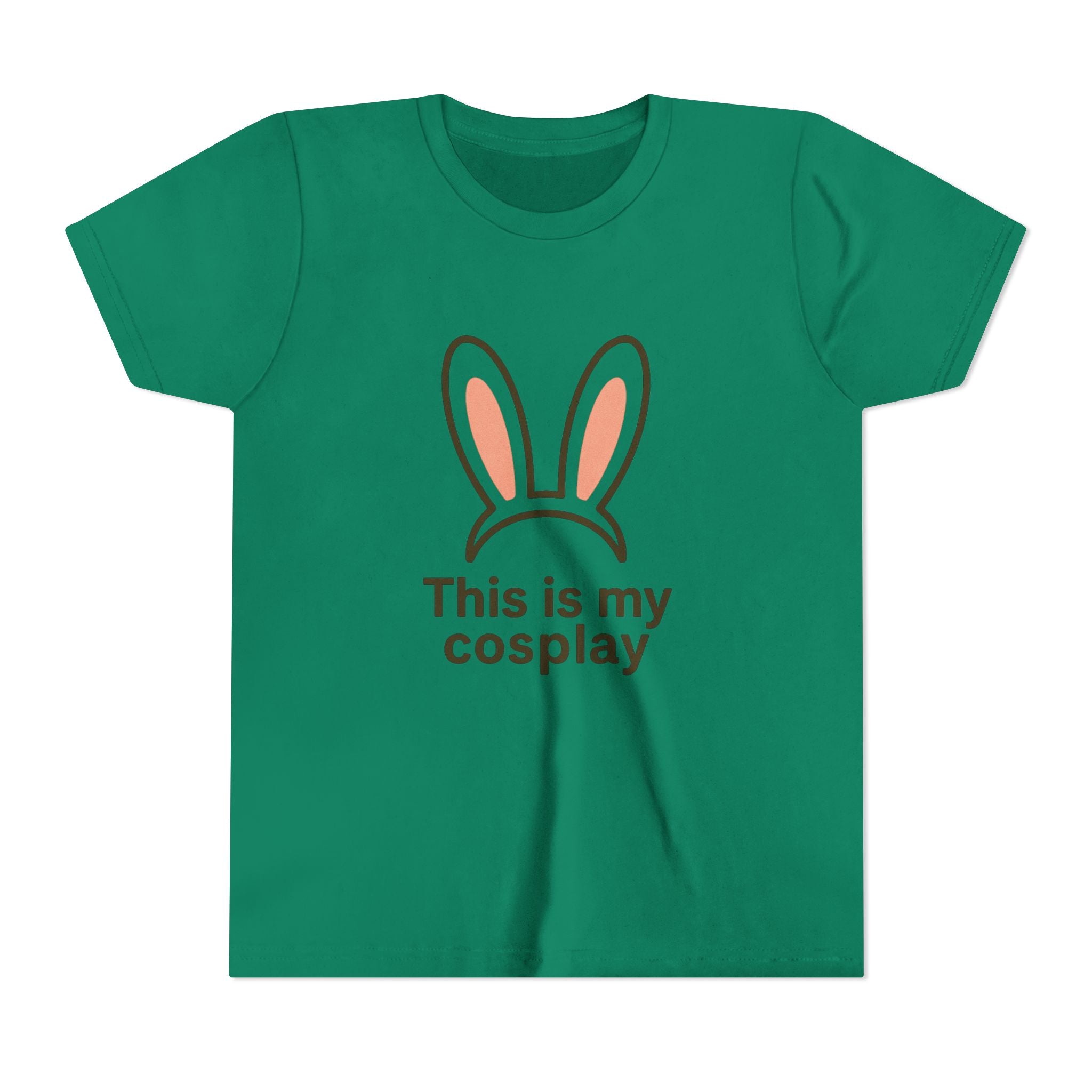 Youth Tee — "This is my cosplay" Bunny Ears Kids T‑Shirt