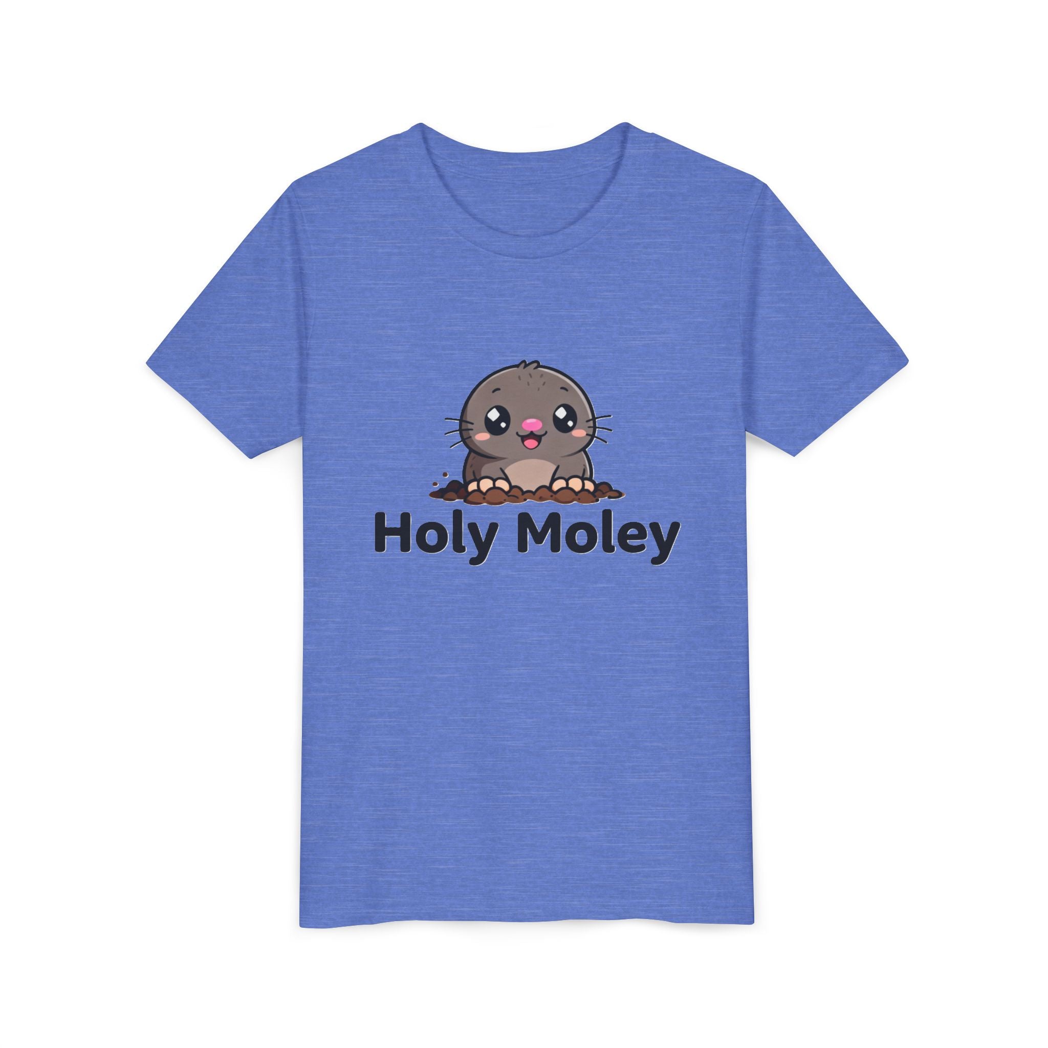 Youth Tee — Cute 'Holy Moley' Mole Kids T‑Shirt (Playful Animal Pun)