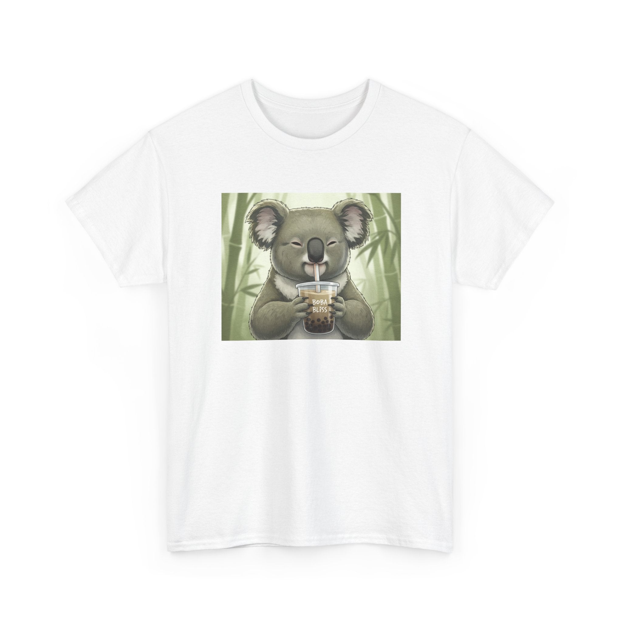 Koala Bubble Tea T‑Shirt — Cute Koala Drinking Boba Graphic Tee - Adult