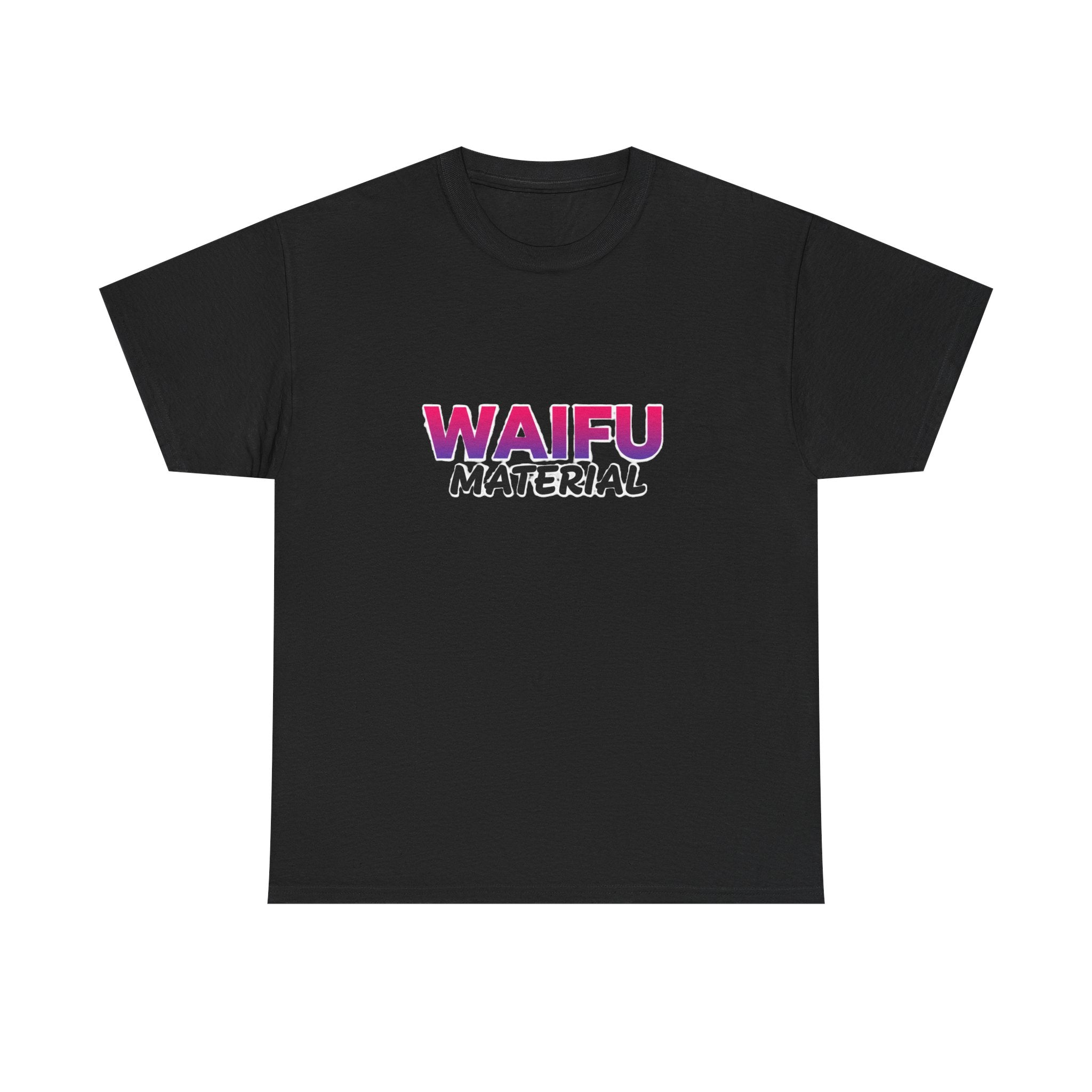 Waifu Material T-Shirt — Cute Anime Text Tee for Otaku Fans - Adult