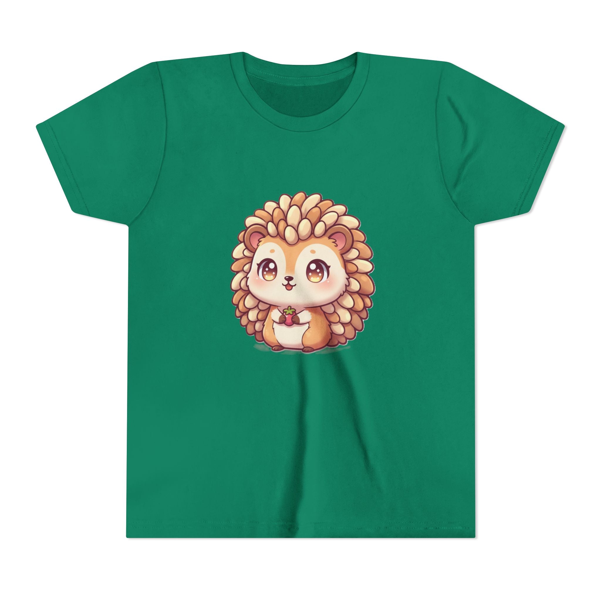 Cute Hedgehog Youth Tee — Adorable Cartoon Woodland Animal Kids Shirt