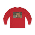 Capybara Drinking Boba Tea Long Sleeve Tee — Cozy Capybara Animal Graphic Shirt - Adult