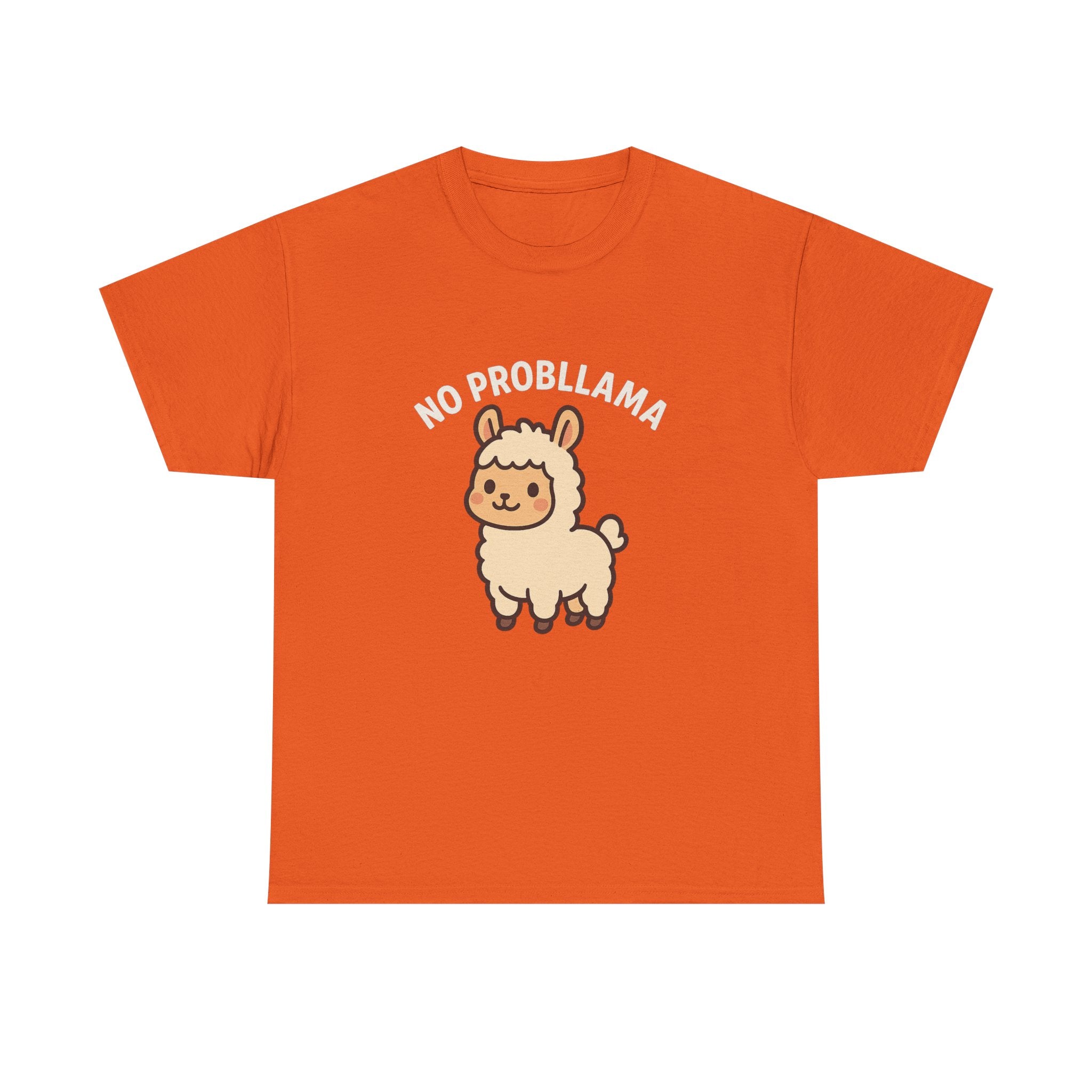 T‑Shirt — Cute “No Probllama” Llama Graphic Tee - Adult