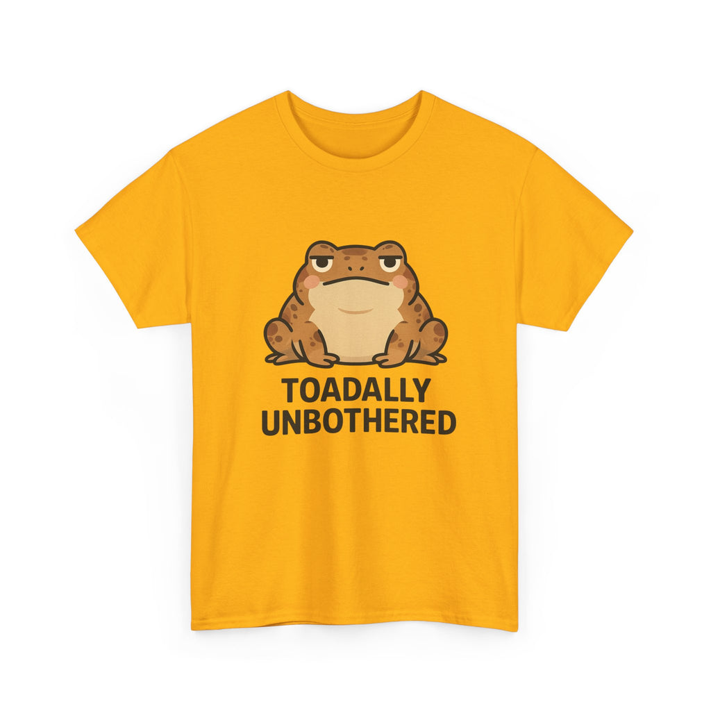 Toadally Unbothered T-Shirt — Cute Relaxed Frog Graphic Tee - Adult