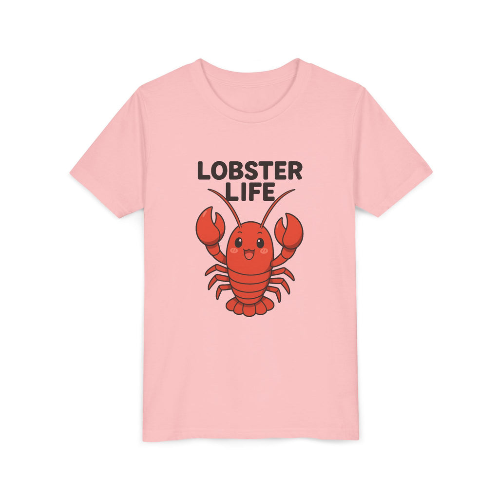 Youth Tee — Cute "Lobster Life" Kids T-Shirt (Summer Beach Shirt)