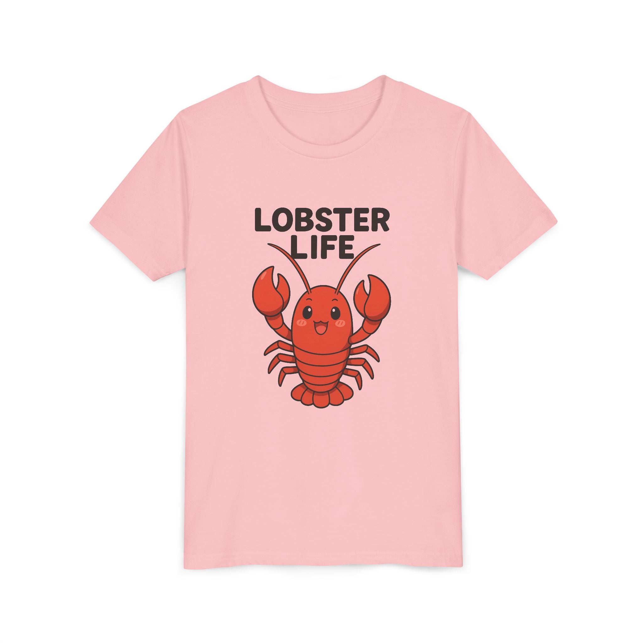 Youth Tee — Cute "Lobster Life" Kids T-Shirt (Summer Beach Shirt)