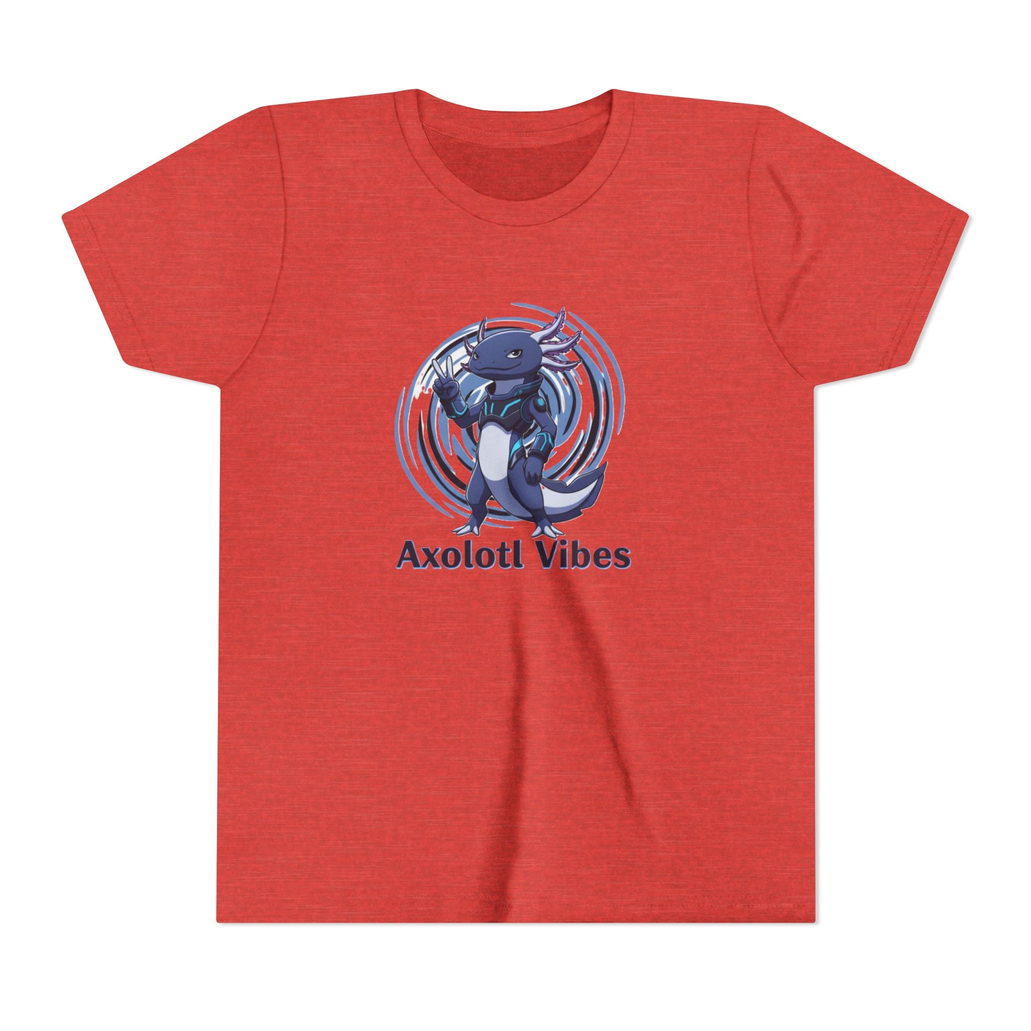Youth Tee - 'Axolotl Vibes' Cute Axolotl Salamander Graphic Shirt - Kids