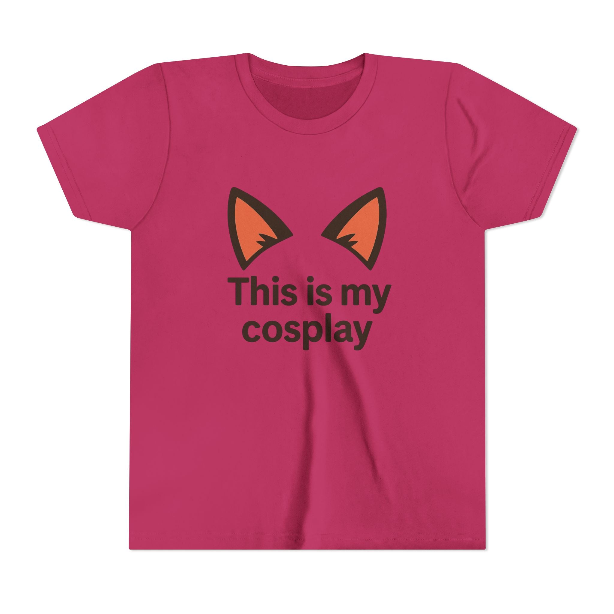 Youth Tee — "This Is My Cosplay" Fox Ear Costume Shirt