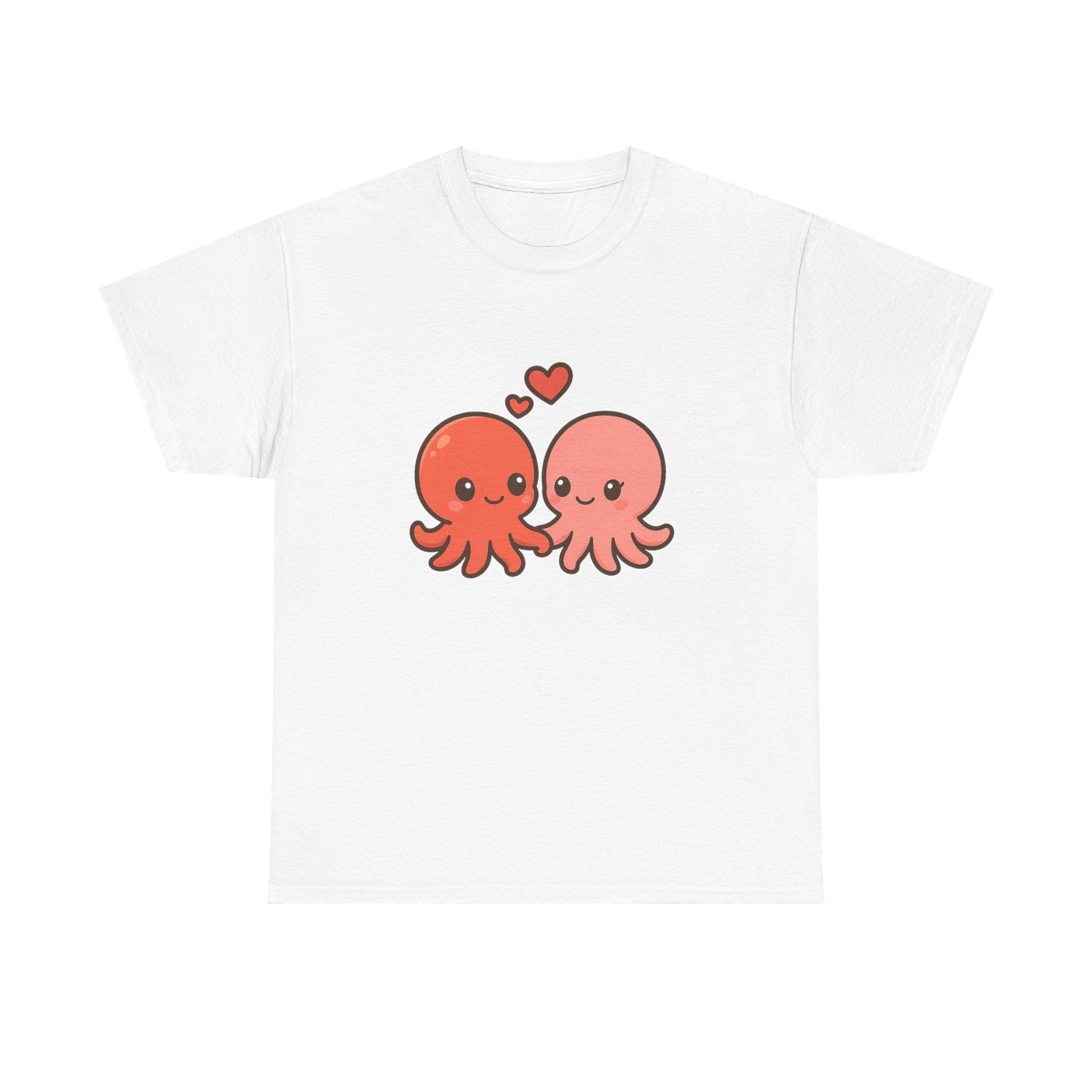 Octopus Couple Tee — Cute Kawaii Love Octopus T-Shirt - Adult