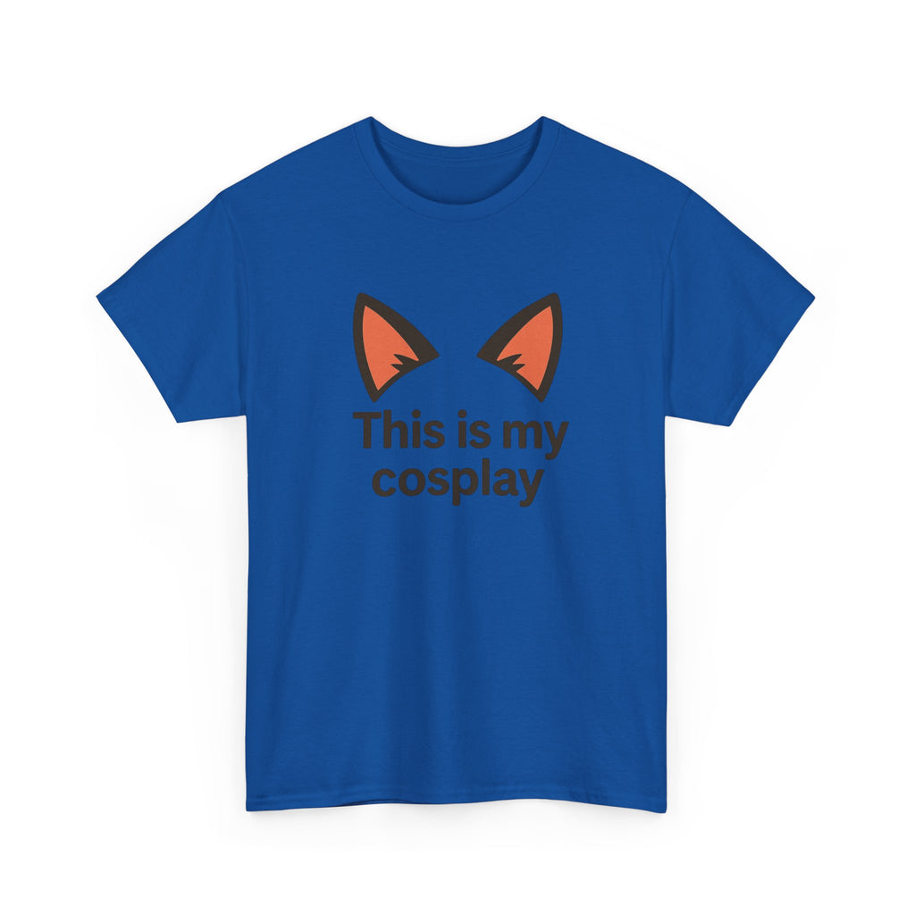 Cosplay Tee — "This is my cosplay" Fox Ear Graphic T-Shirt - Adult