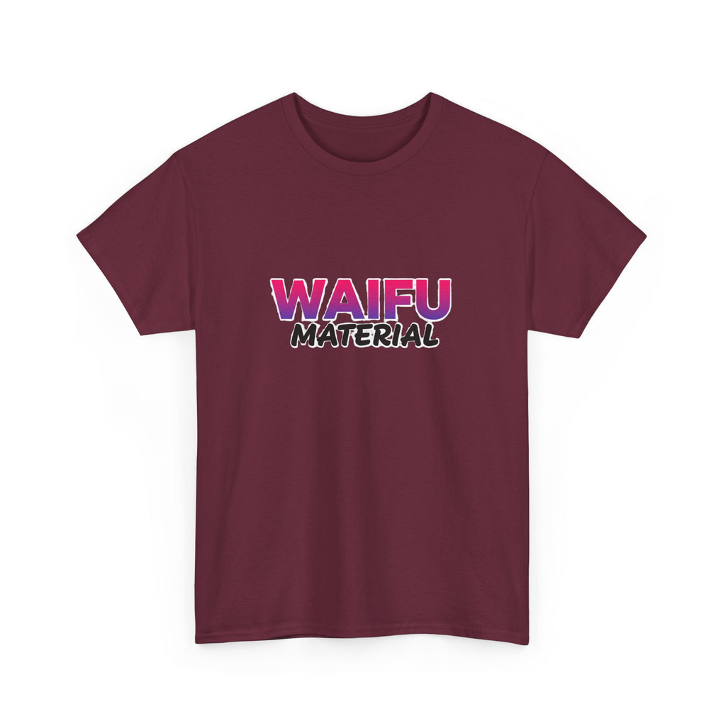 Waifu Material T-Shirt — Cute Anime Text Tee for Otaku Fans - Adult