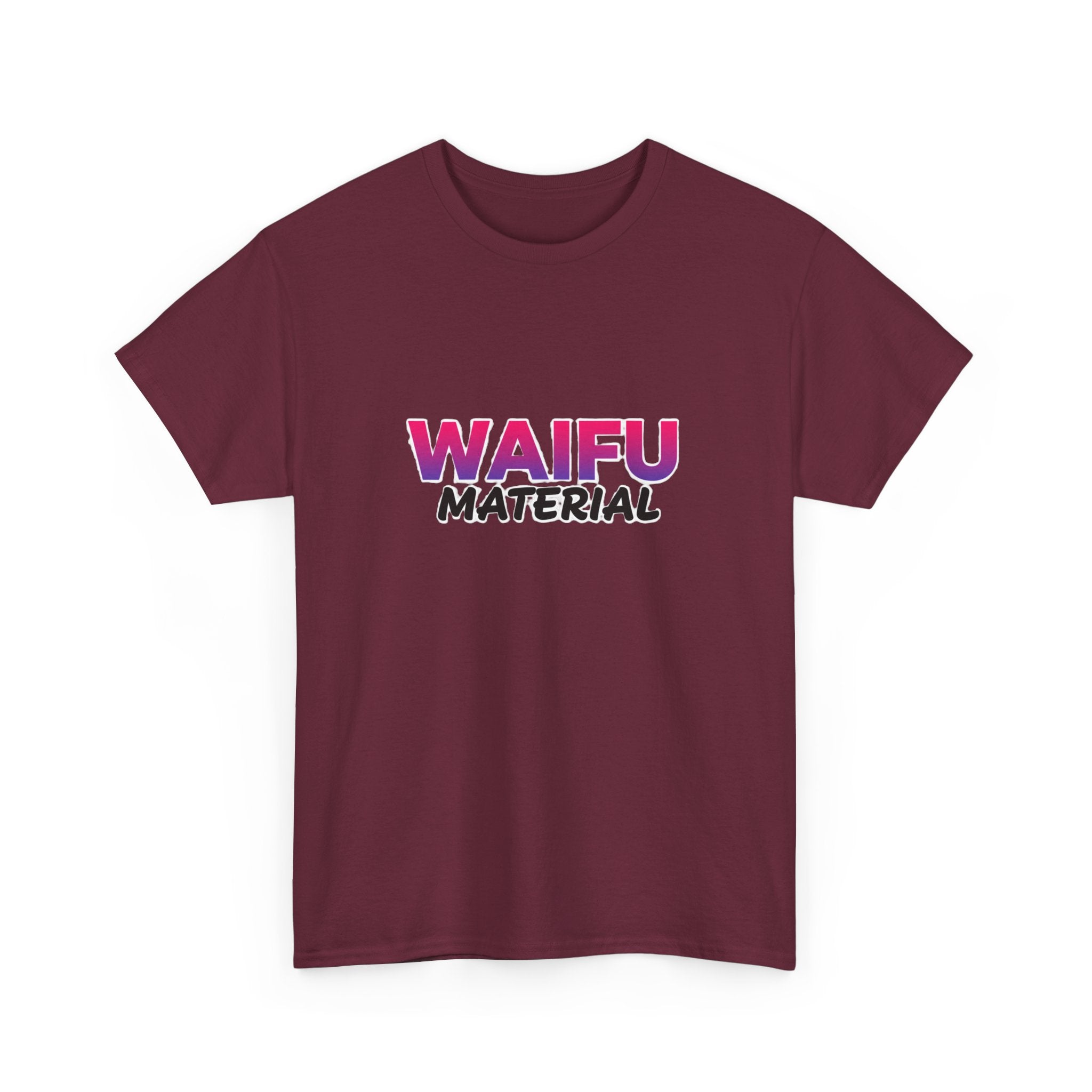 Waifu Material T-Shirt — Cute Anime Text Tee for Otaku Fans - Adult