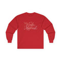 Long Sleeve Tee — "Waifu Material" Script Design - Adult