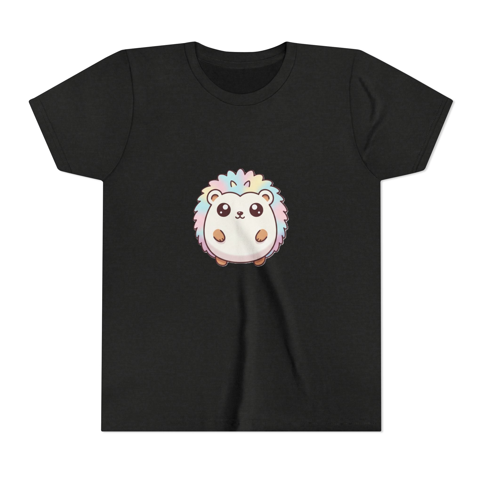 Kids Rainbow Hedgehog T‑Shirt — Cute Pastel Animal Youth Tee