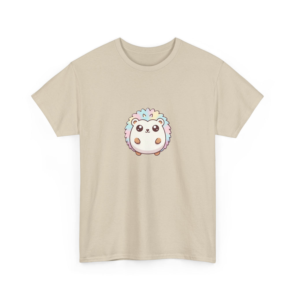 Cute Rainbow Hedgehog T-Shirt — Kawaii Animal Graphic Tee - Adult