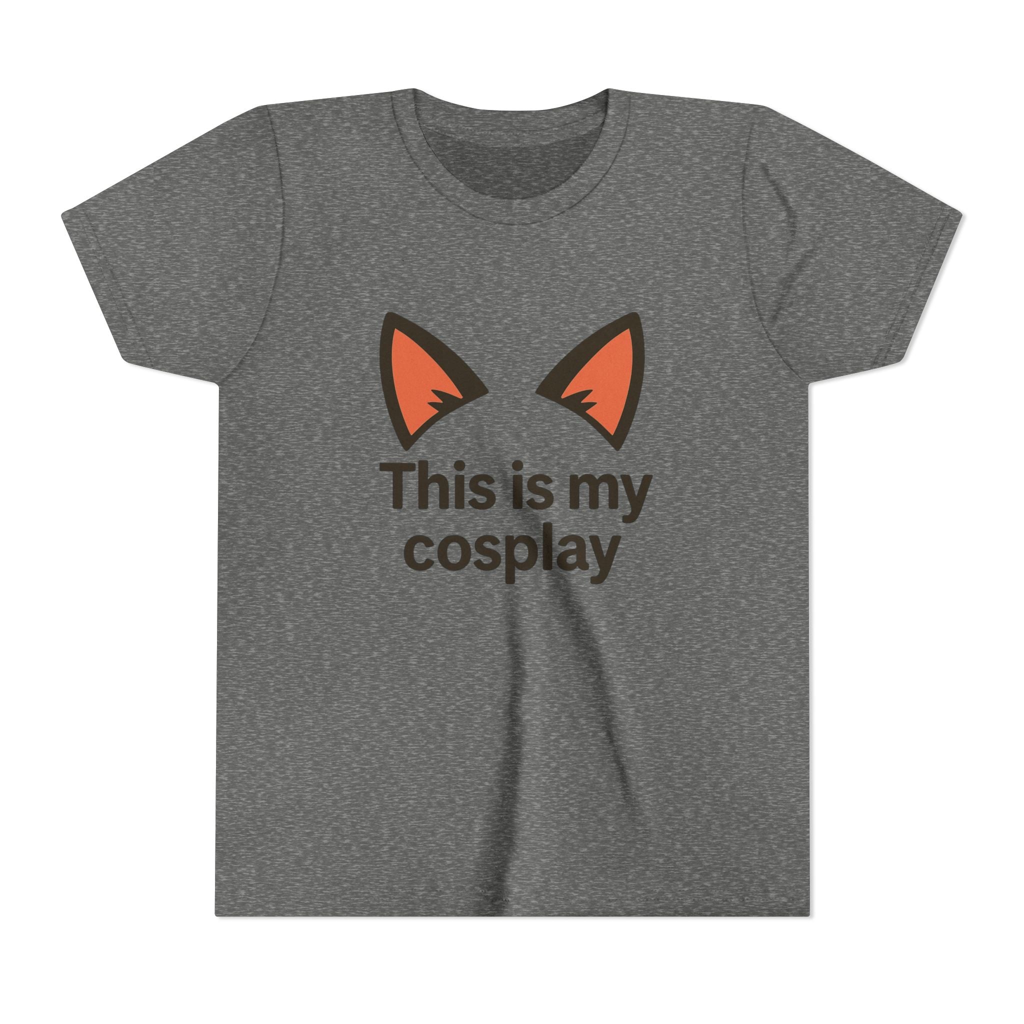 Youth Tee — "This Is My Cosplay" Fox Ear Costume Shirt