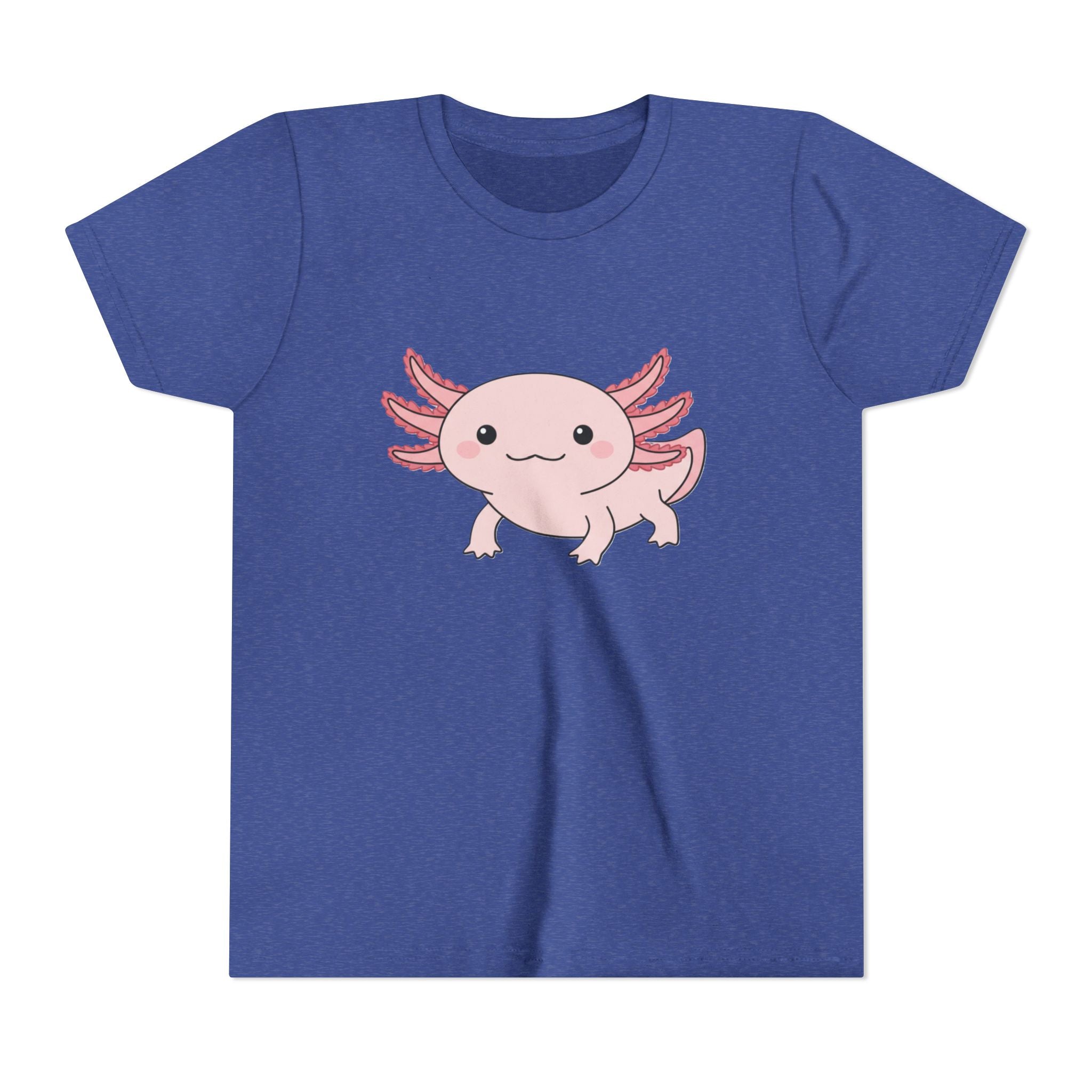 Axolotl Kids Tee – Cute Pink Axolotl Youth Short Sleeve Shirt