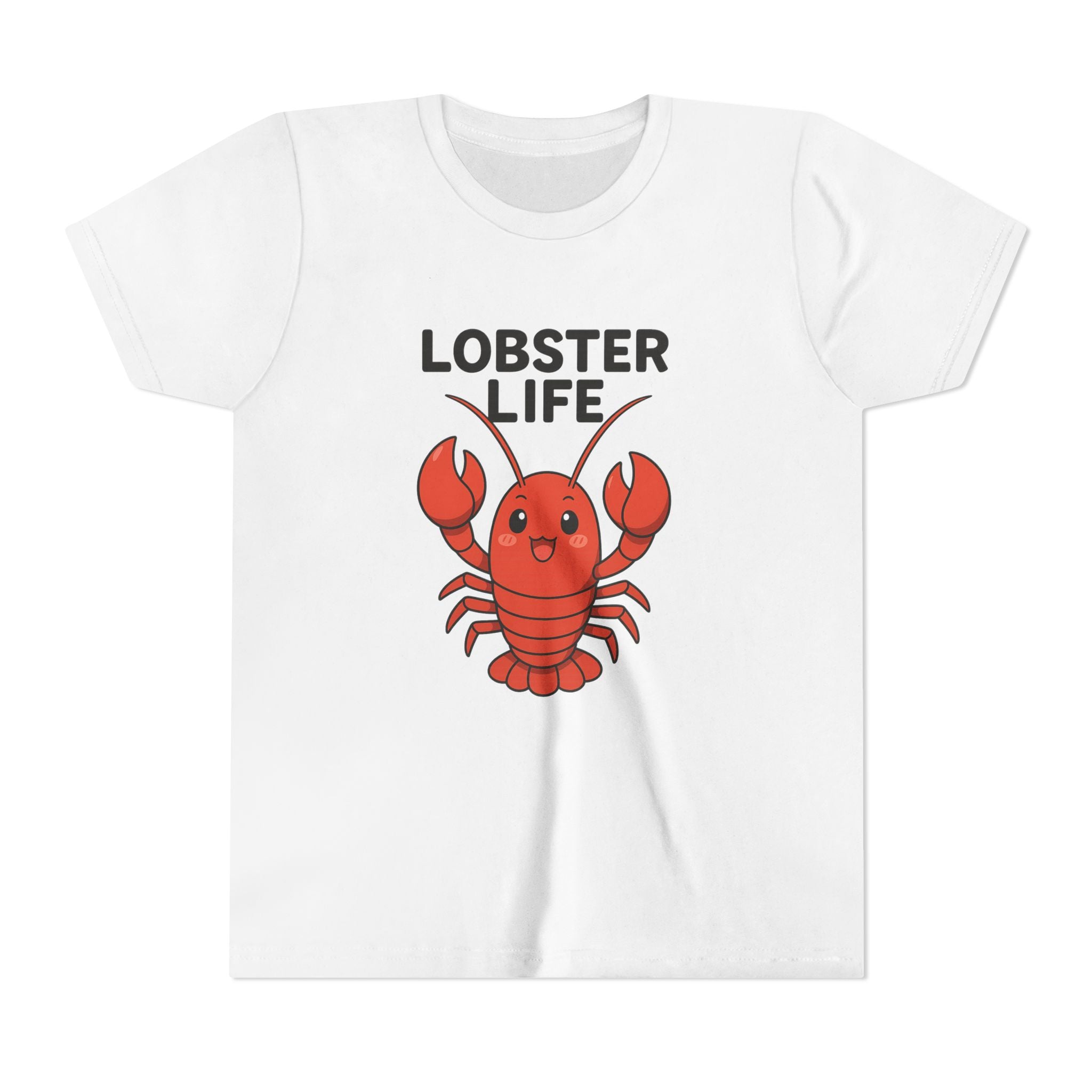 Youth Tee — Cute "Lobster Life" Kids T-Shirt (Summer Beach Shirt)