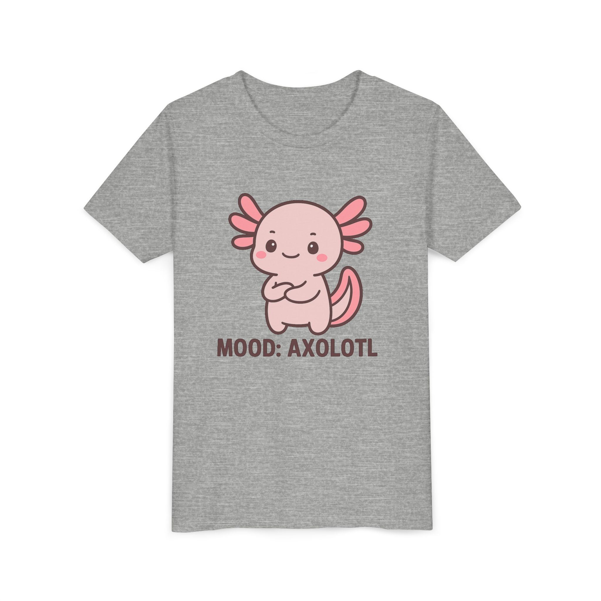 Youth Tee - "Mood: Axolotl" Cute Pink Axolotl Kids T-Shirt