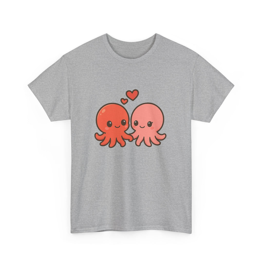 Octopus Couple Tee — Cute Kawaii Love Octopus T-Shirt - Adult
