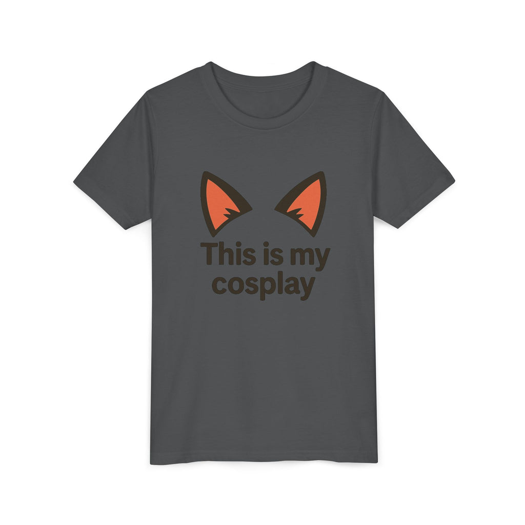 Youth Tee — "This Is My Cosplay" Fox Ear Costume Shirt