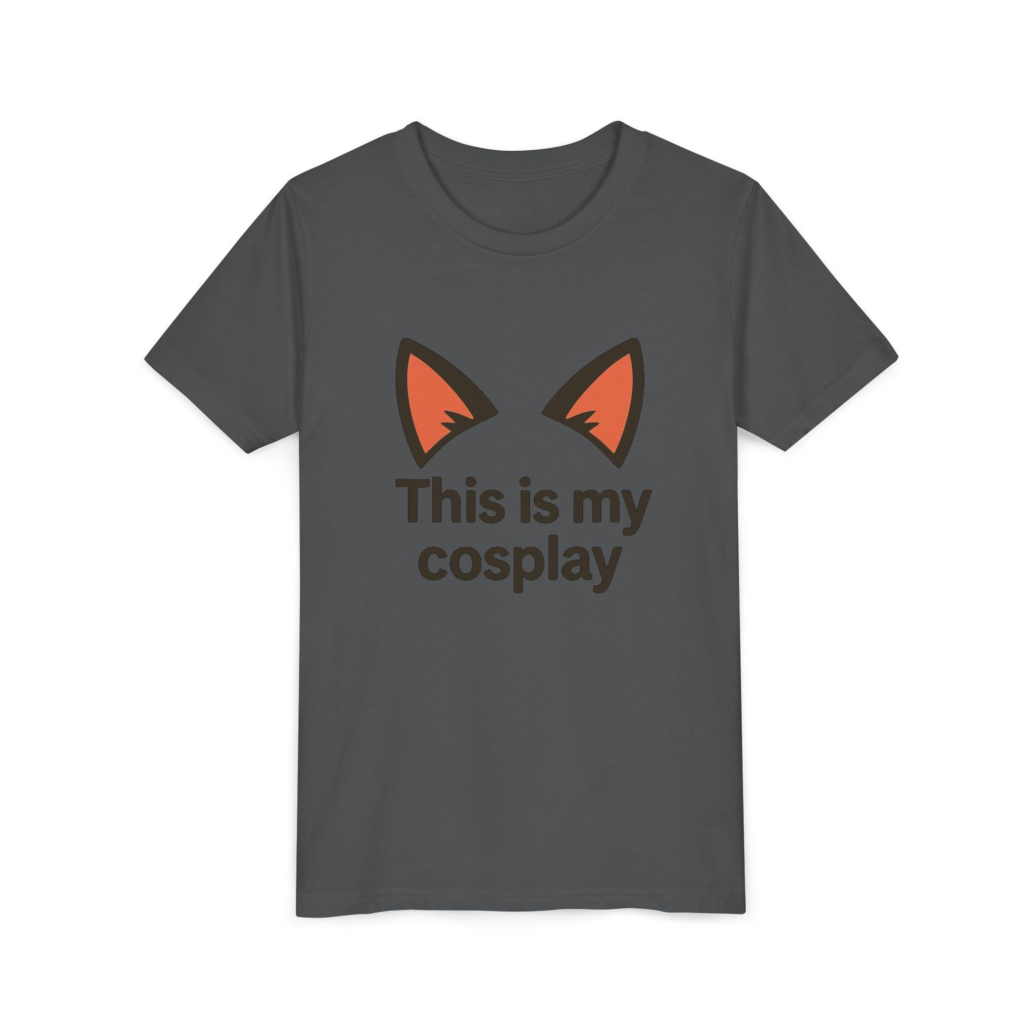Youth Tee — "This Is My Cosplay" Fox Ear Costume Shirt