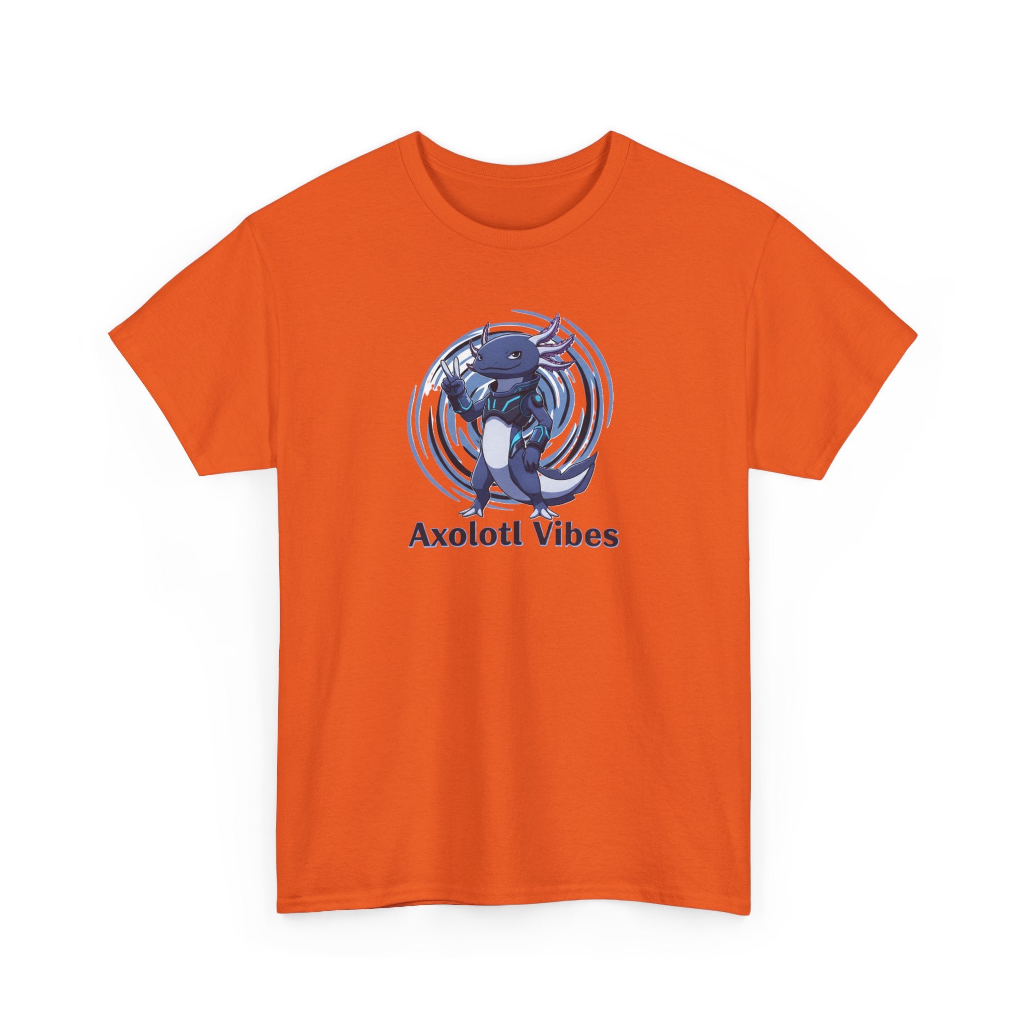 Axolotl Vibes T-Shirt — Cool Blue Axolotl Graphic Tee - Adult