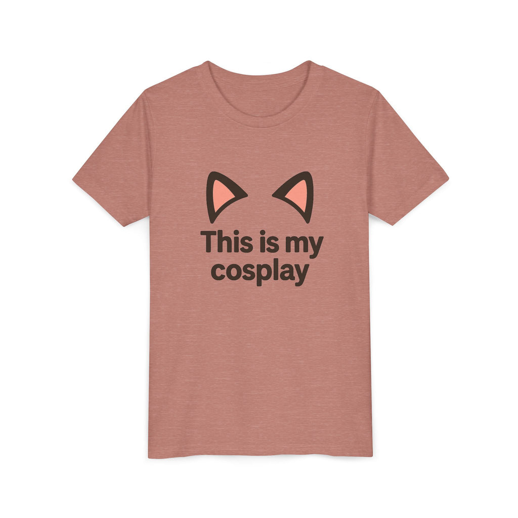 Youth Tee — "This Is My Cosplay" Cat Ear Graphic