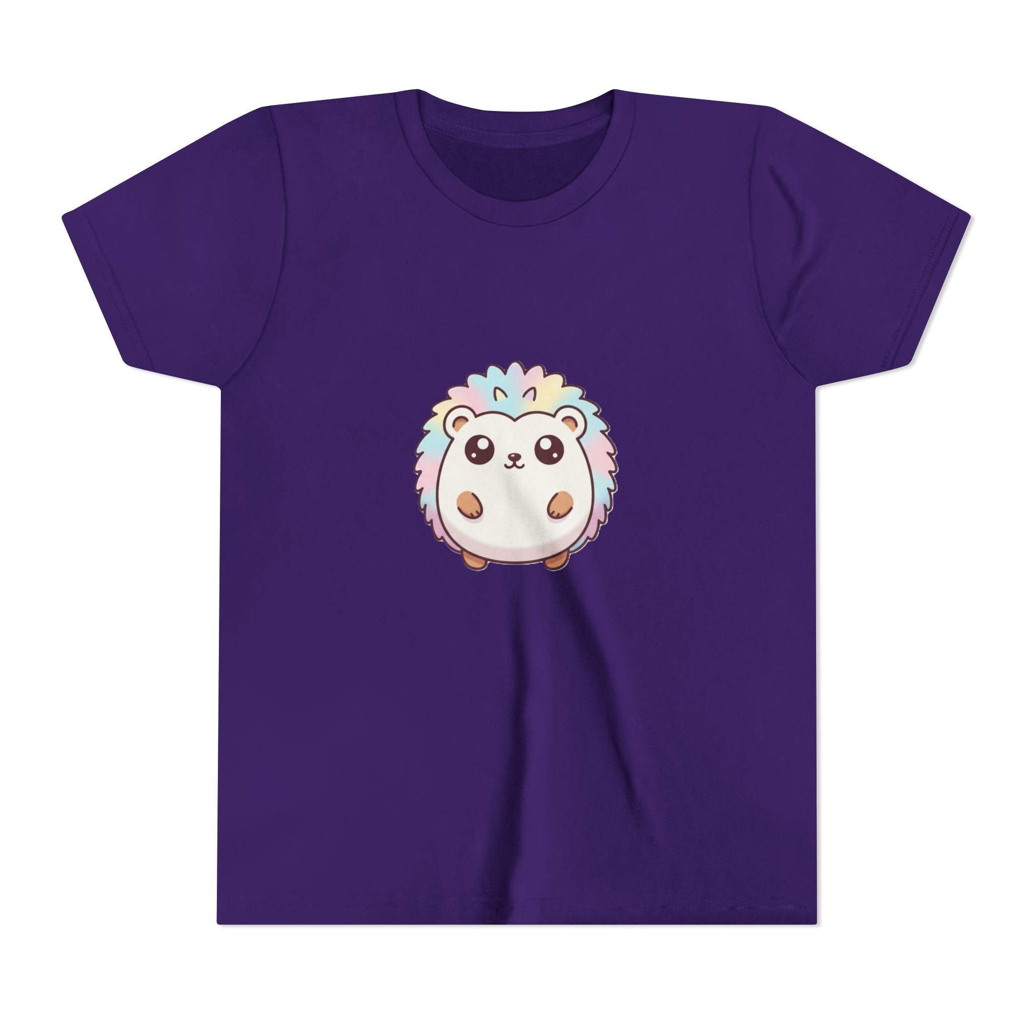 Kids Rainbow Hedgehog T‑Shirt — Cute Pastel Animal Youth Tee